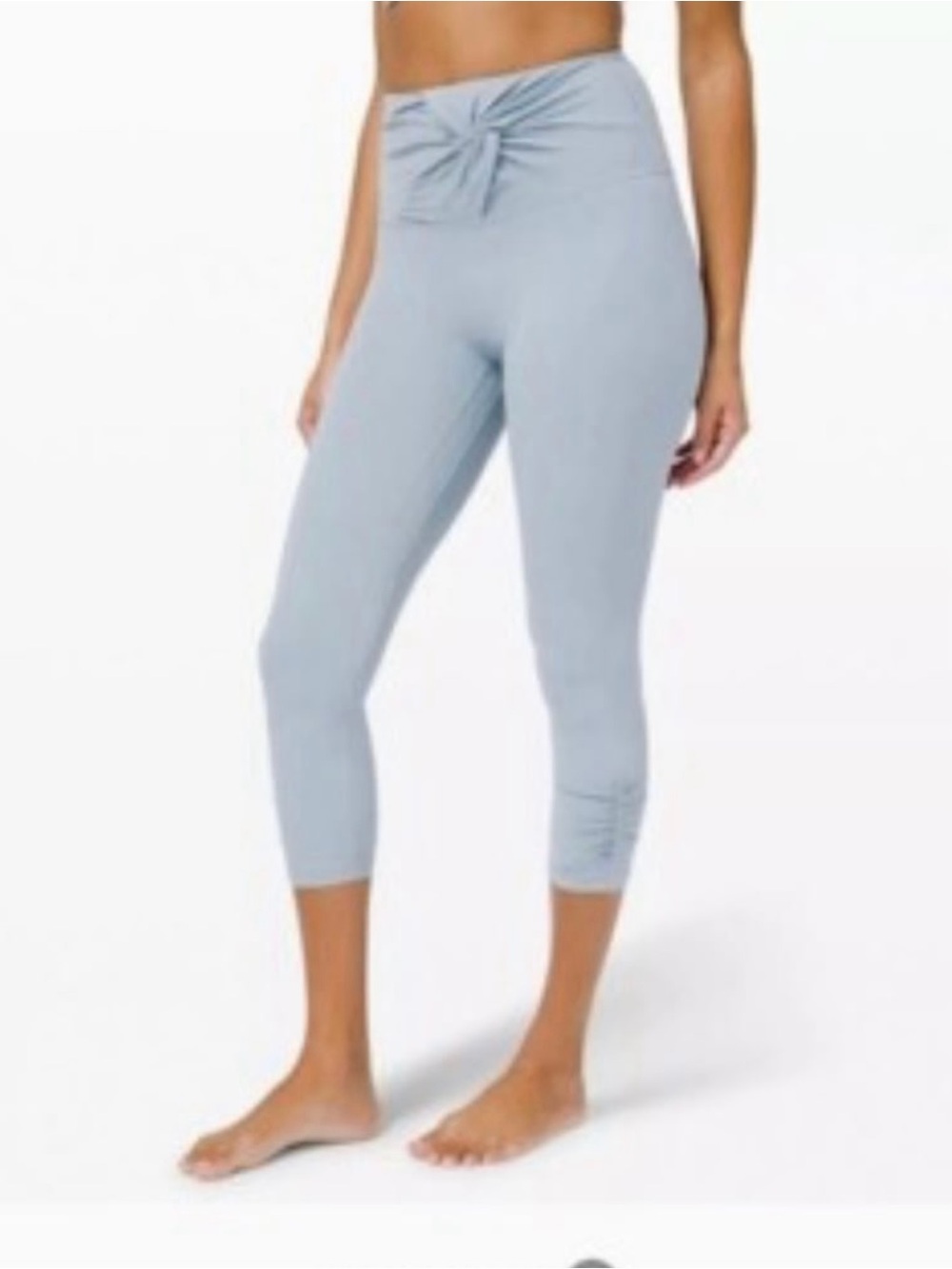 Lululemon Size 2 Align Twist Waist Ruche Bottom Leggings Violet Verbena